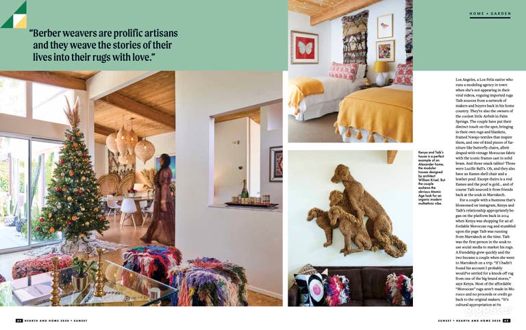  Mid-Century Moroccan-Style Pink Palm Springs House 