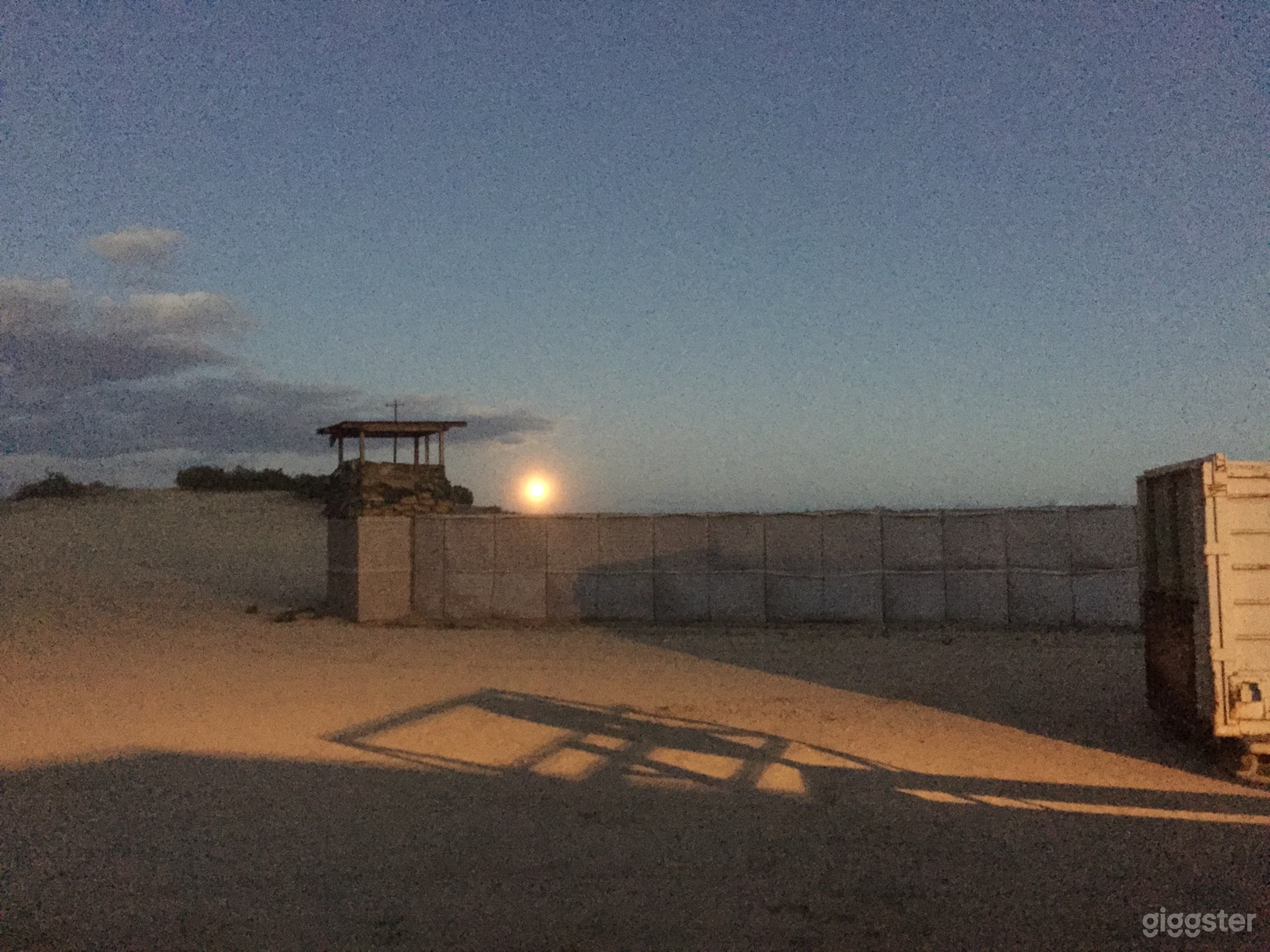 Sunrise on our "Forward Operating Base".