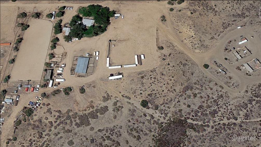 This is an overview of or 23 acre film location.