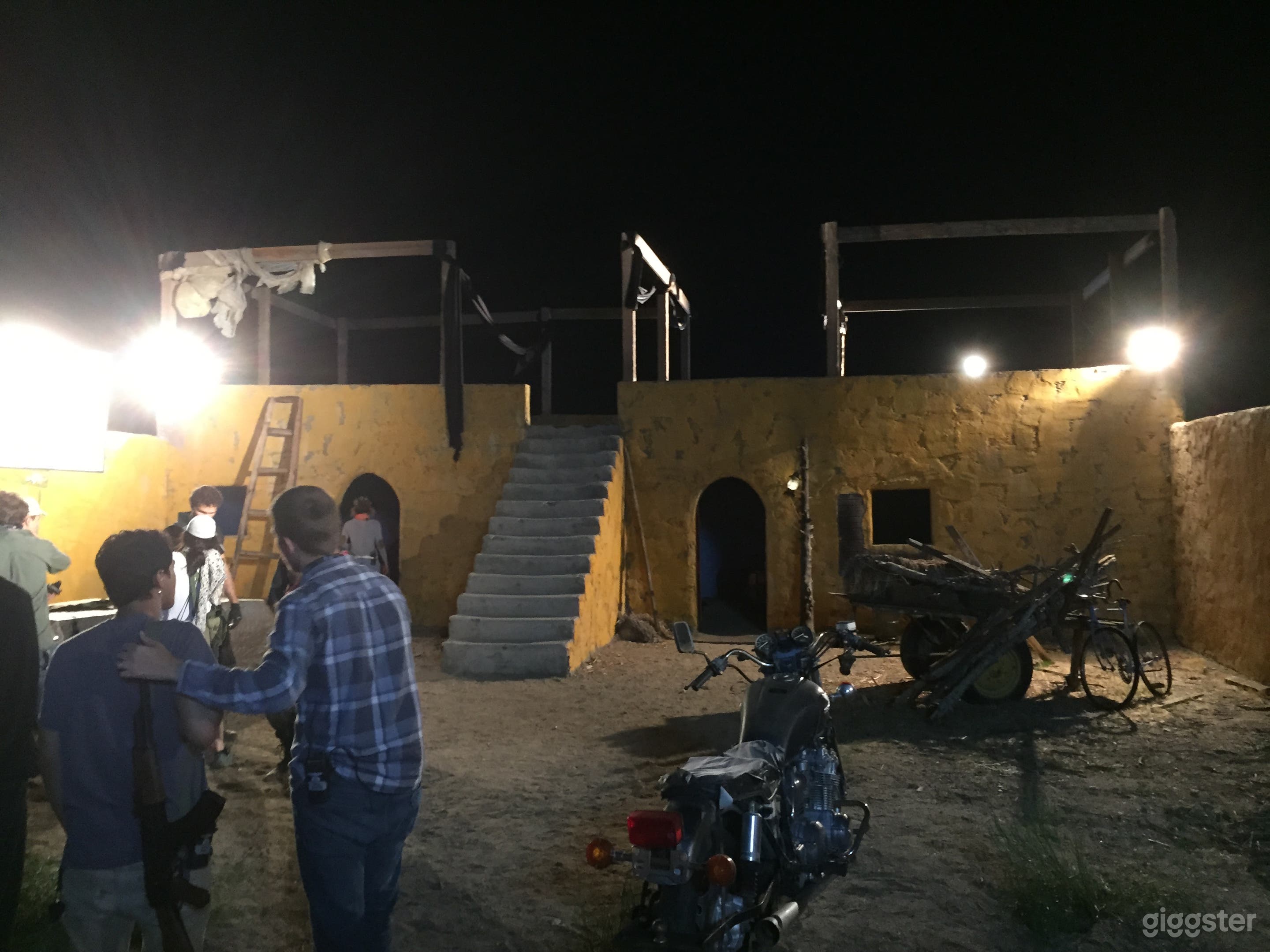 Night shoot inside one of our compounds.