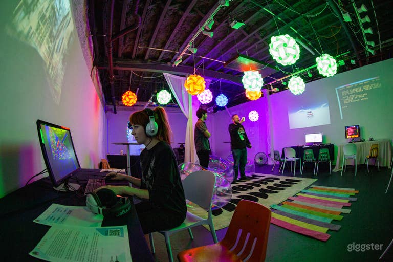  A videogame installation by AvantBeetle, on view in our Art Gallery A. Art Gallery A is equipped with a hanging mount, perfect for video installations. 