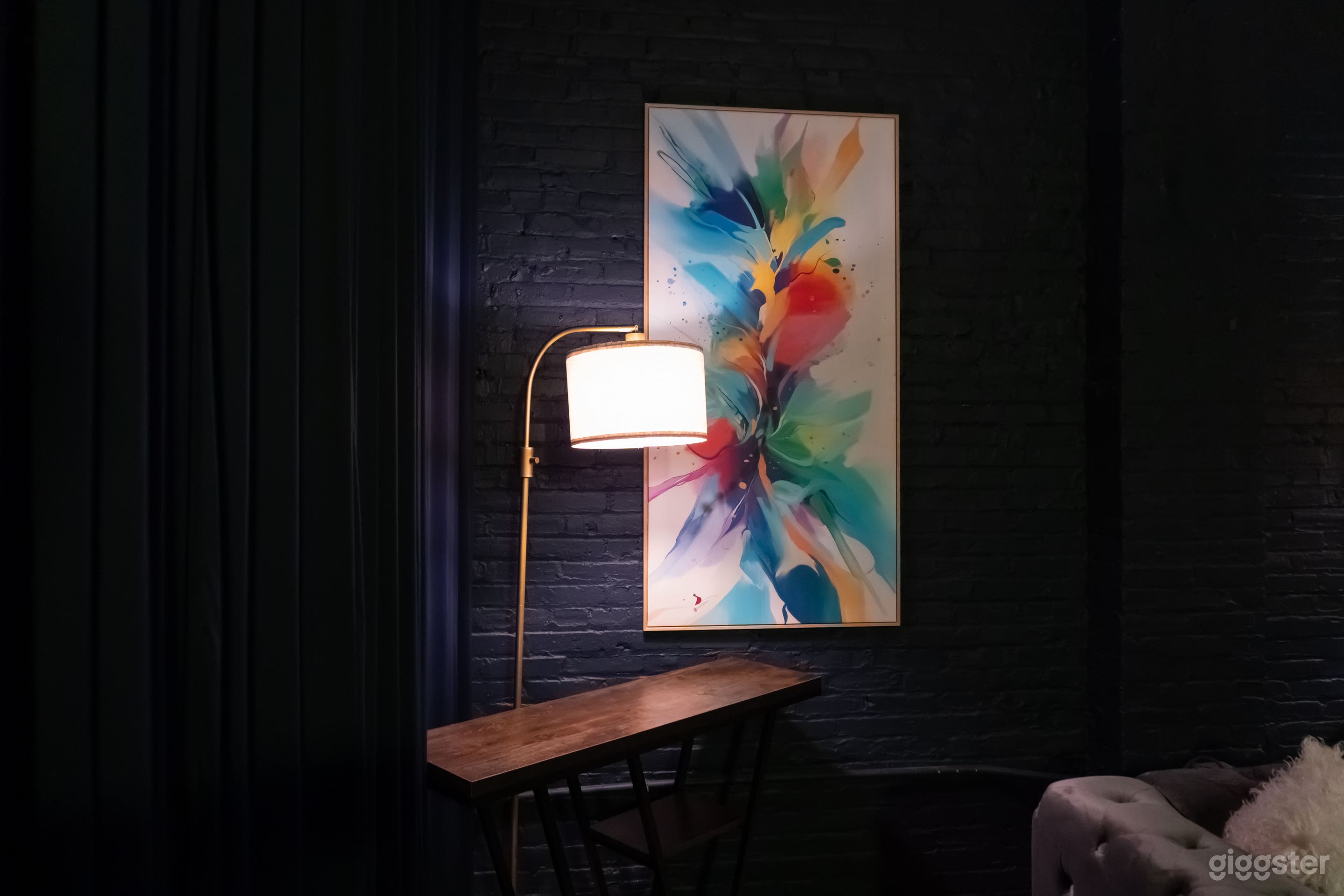 Moody Podcast & Interview Talk Show Set Photo 4