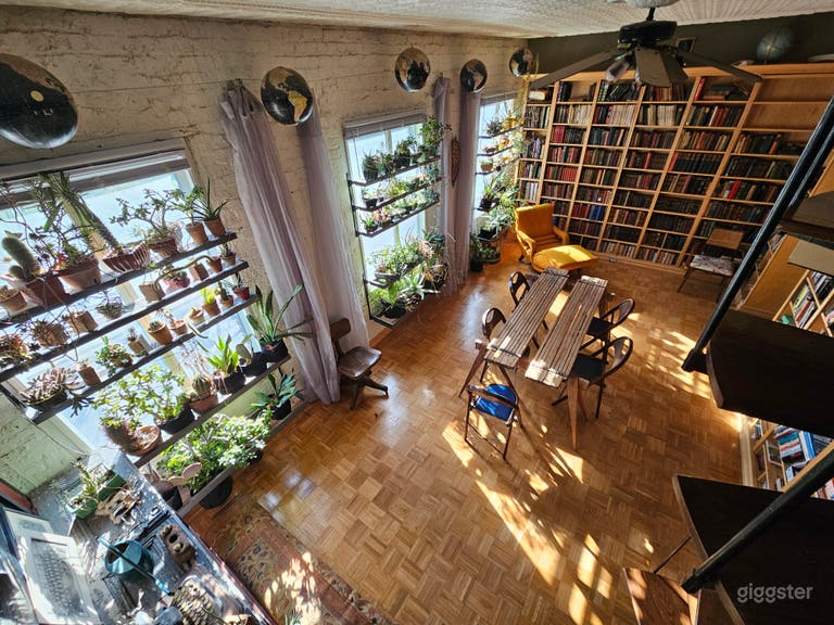   Unique Library in 1920's Warehouse 