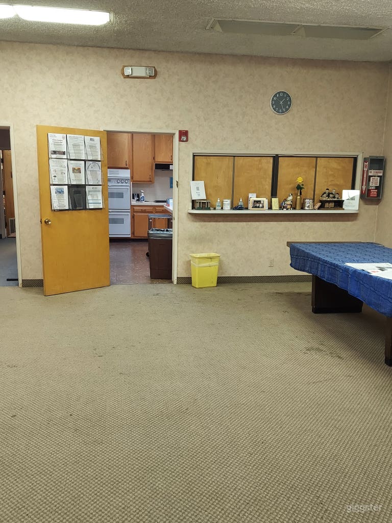  Social hall going into kitchen 