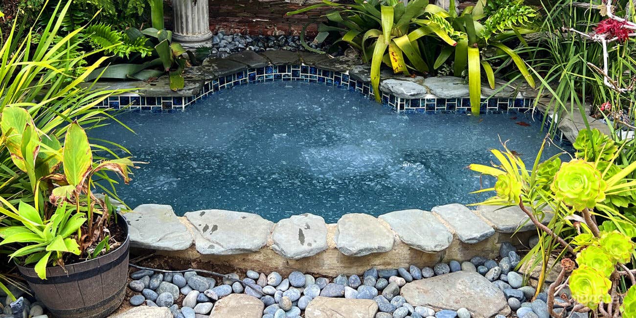 Our cold plunge gets about 45-50 degrees