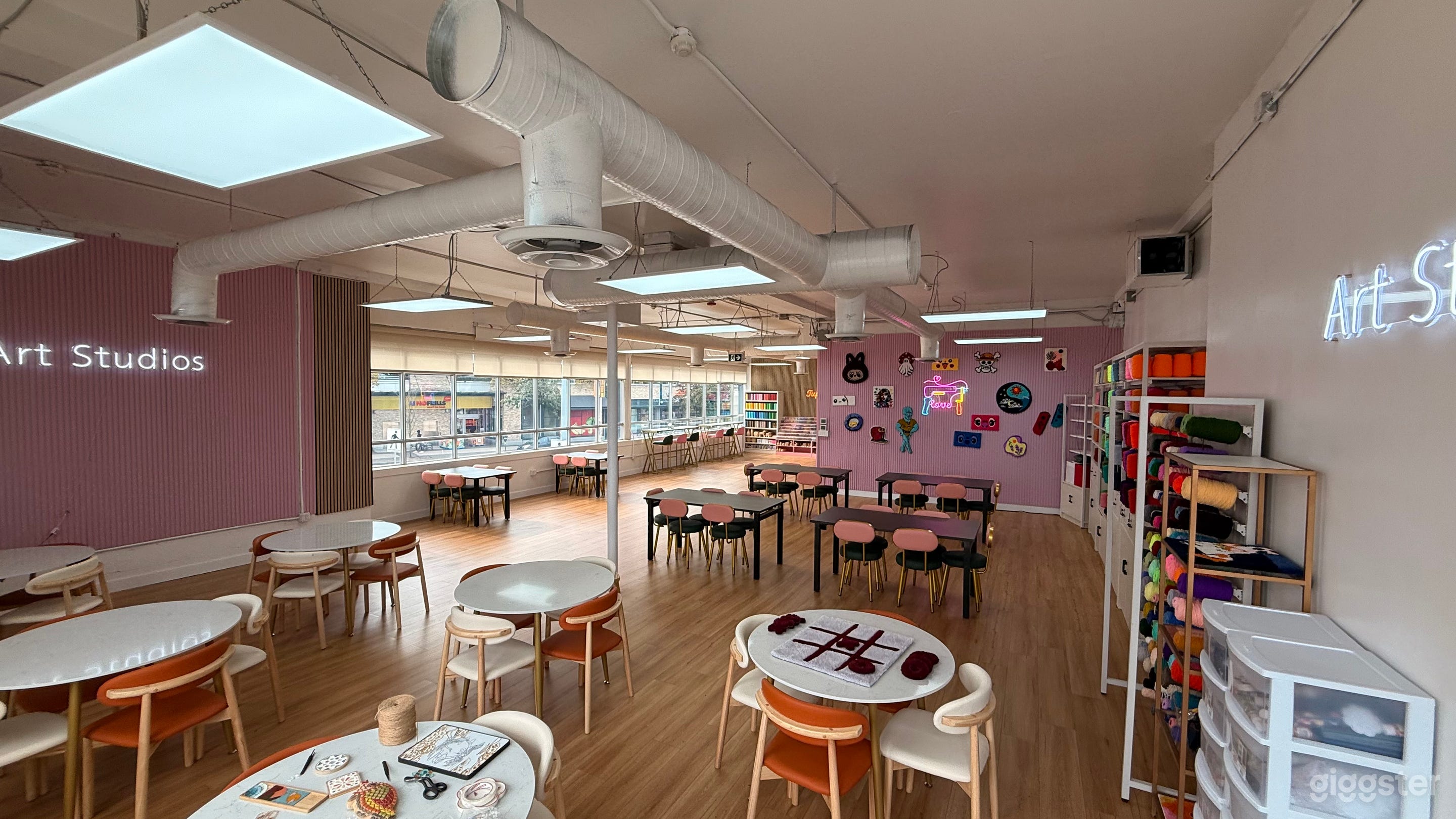 Multi purpose venue with tables and chairs