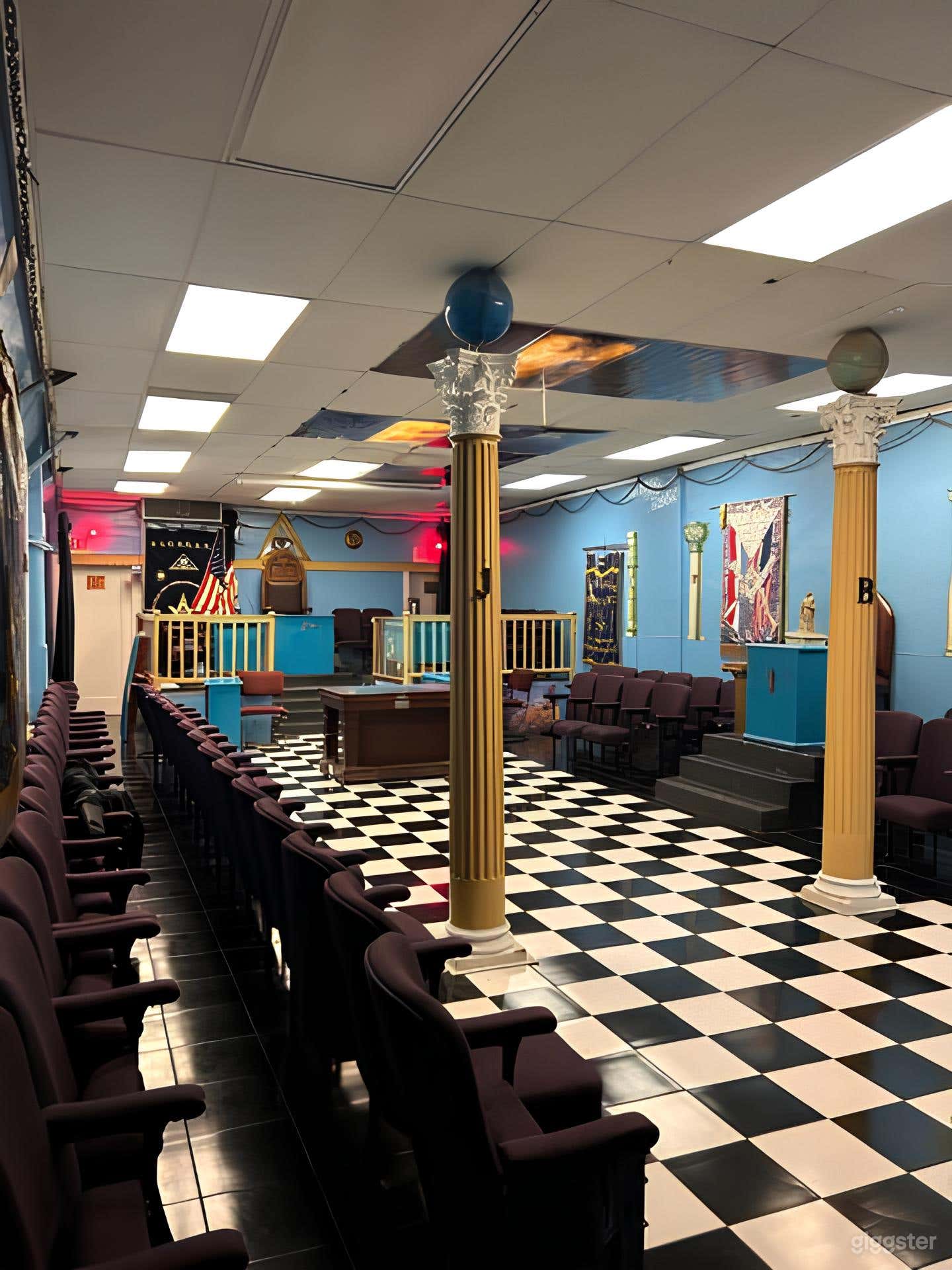 Historic Masonic Temple with Mystical Ambience for Rent Photo 1