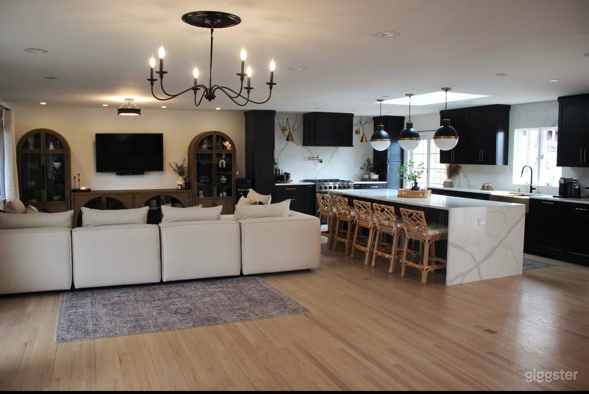 Large bright open concept living space 