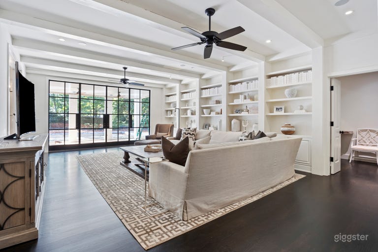  Terrace level family room looking to backyard 