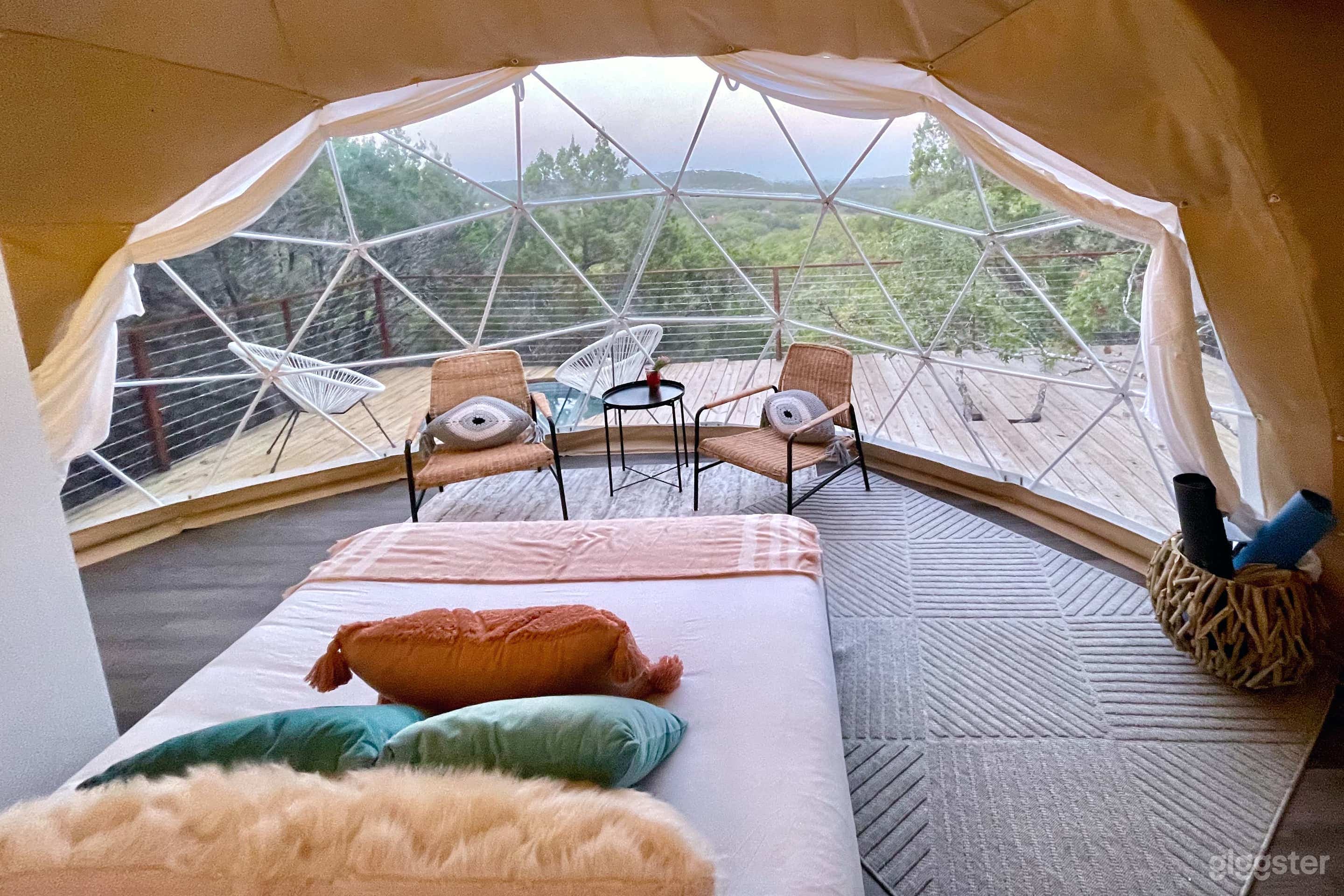 A sneak peek of the views you’ll enjoy while in our dome