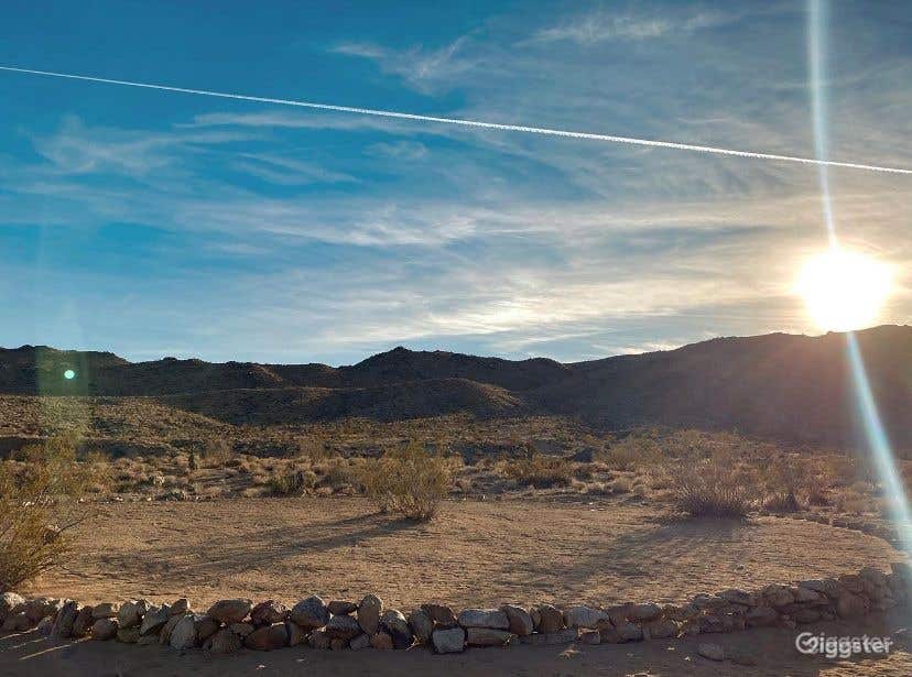 Sunset Desert Land Photo 1