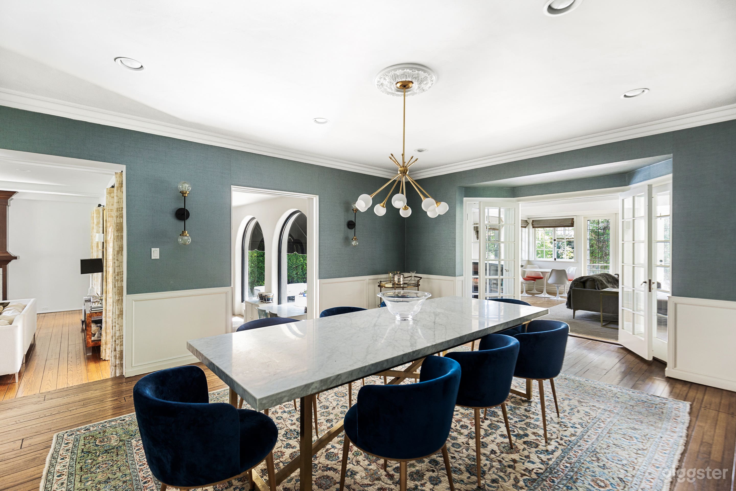 large open dining room
