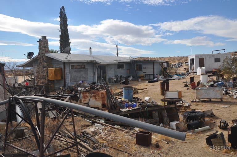  Unique one of a kind rustic shack in the Lancaster desert . 