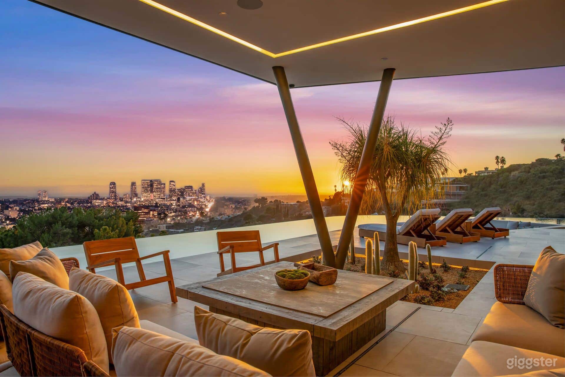 Ultra-Modern Hillside Mansion with Skyline Views & Pool Photo 2