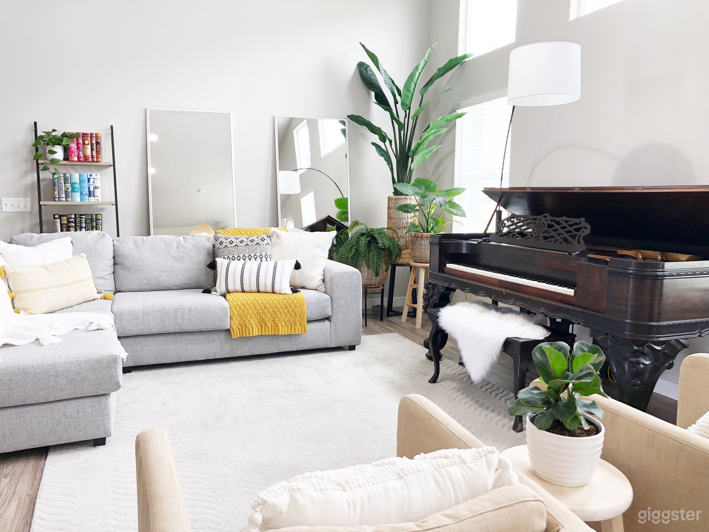 Genuine 1860 victorian “Rococo” style square grand piano