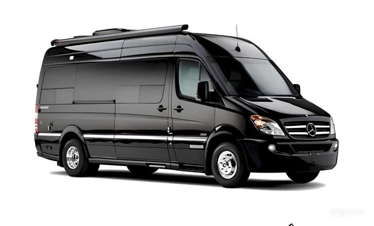  Black VIP Mercedes Benz Sprinter van 