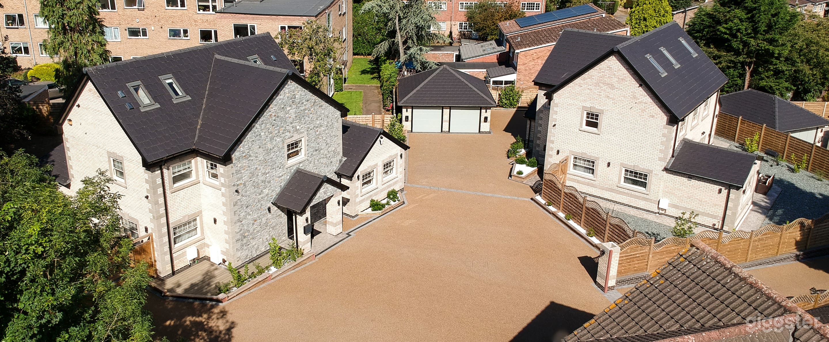 We own both houses in this photo - 22A (left) and 22B (right)