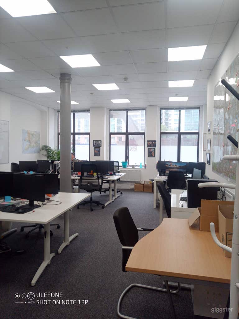  Downstairs middle of office showing the windows  