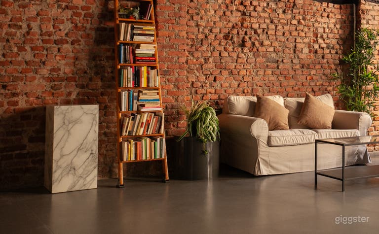  LOFT 
160 sqm

· Arredamento personalizzabile
· Tre grandi finestre
· Luce naturale / Black box 
· Tende nere/verdi
· Pareti e soffitti scuri
· Pavimento grigio 
