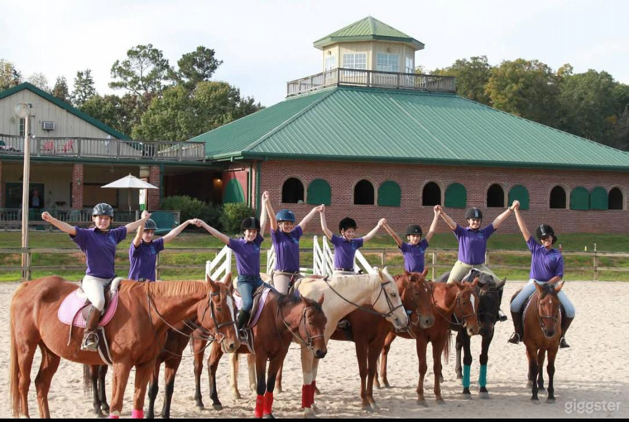 Brick-walled Horse Barn Photo 1
