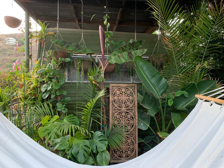  Tropical Trailer - the trailer is located in the upper lot and has ocean views. There is also an outdoor shower feature that looks out into the mountain and ocean.  