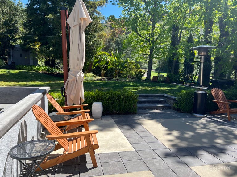 Suburban house on the golf course, large backyard  