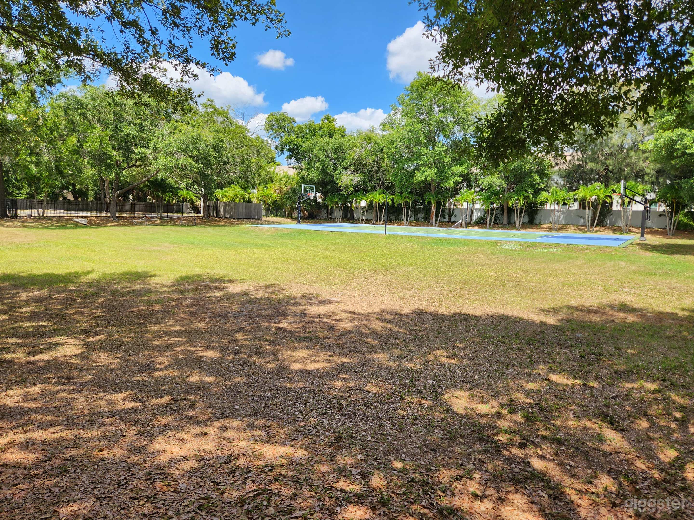 Beautiful Outdoor Basketball Court Photo 3