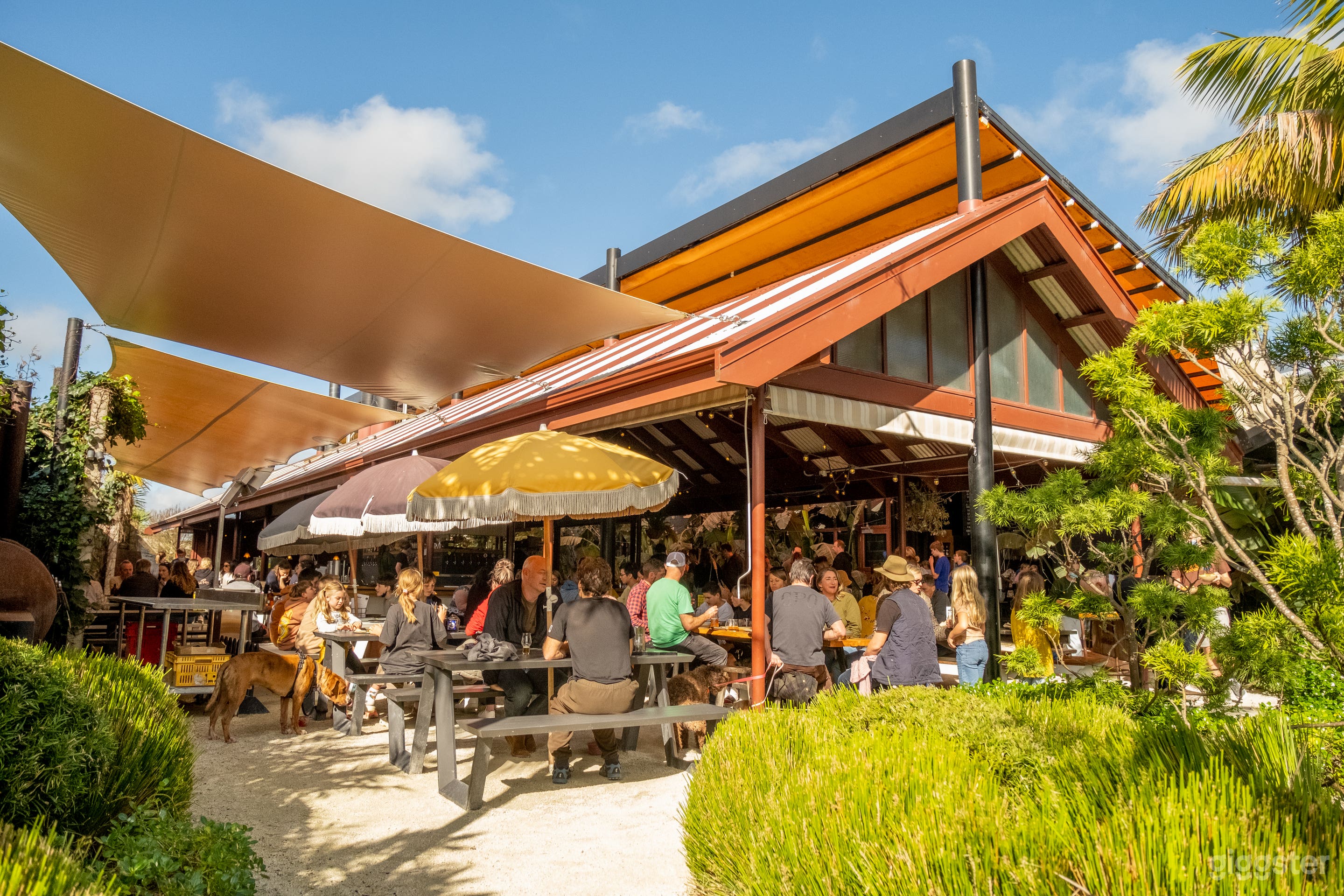 Busy Biergarten