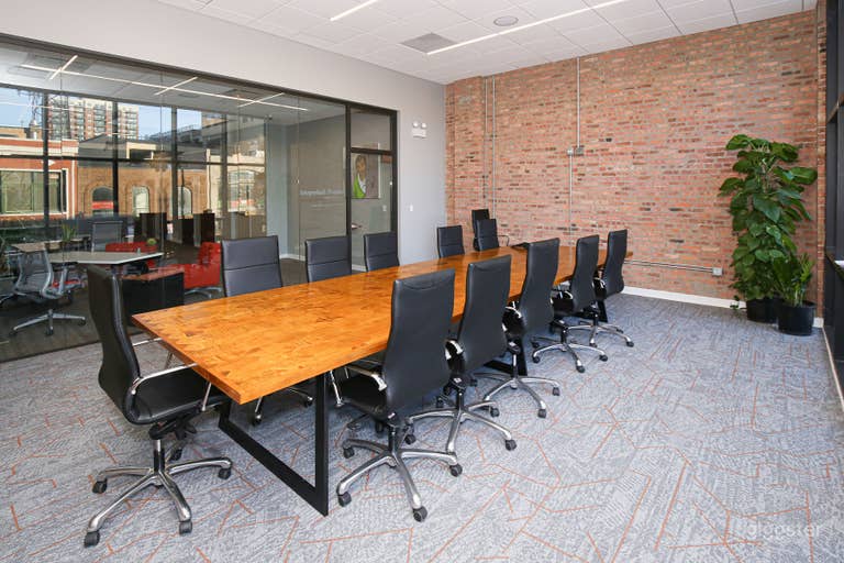  Floor-to-Ceiling Glass Walls Large Conference Room 