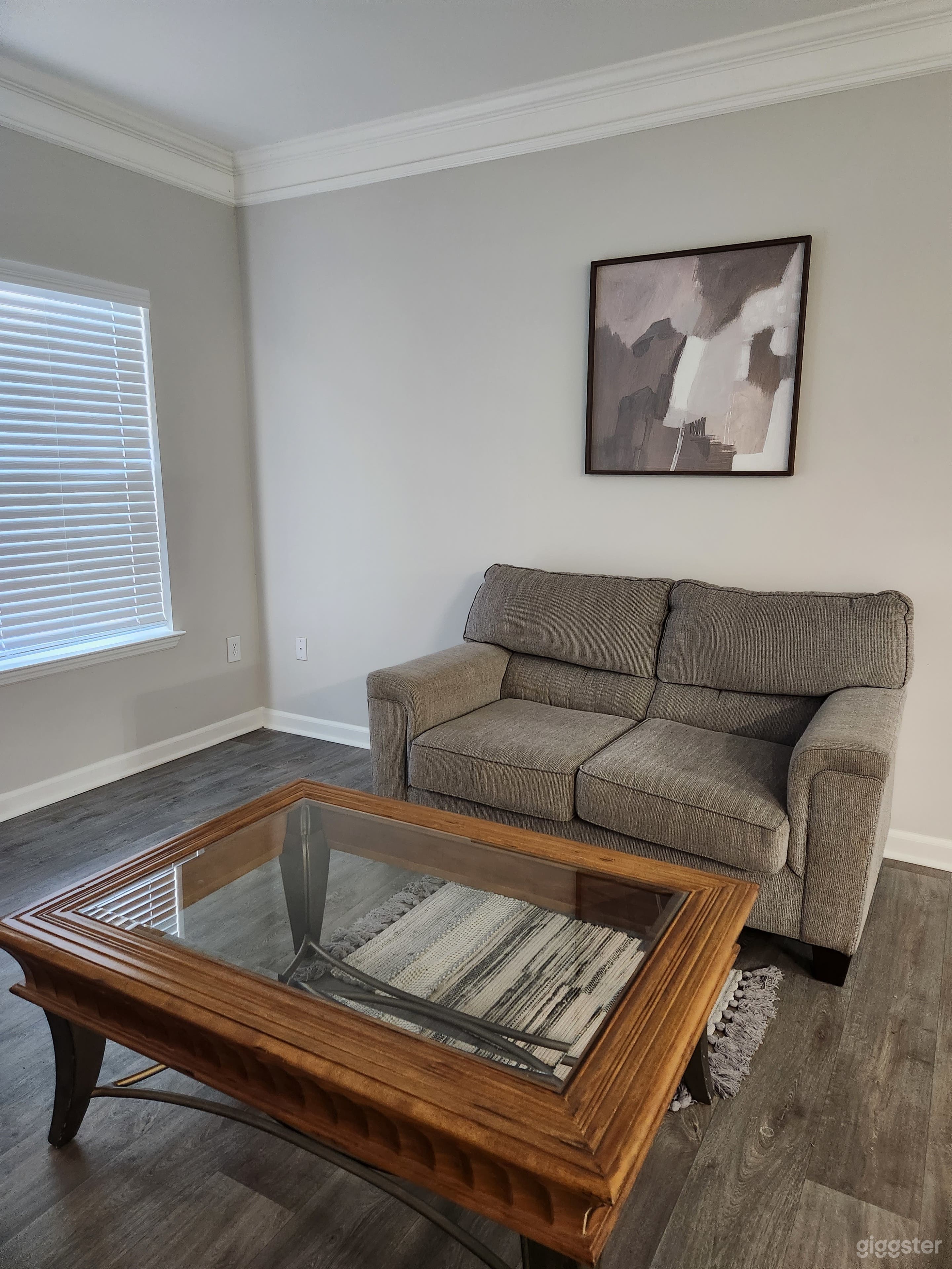 Open living area with access to balcony