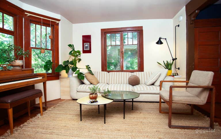  Leafy exterior Victorian home with trendy interior 