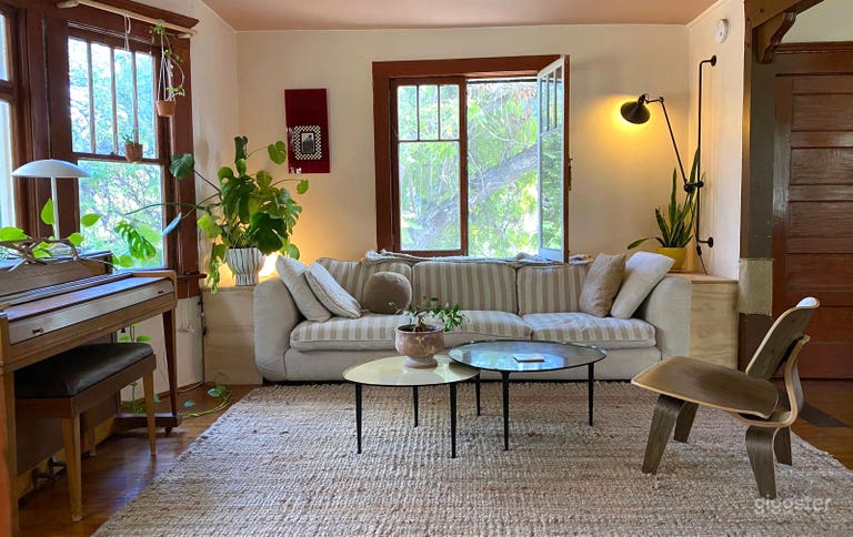  Leafy exterior Victorian home with trendy interior 