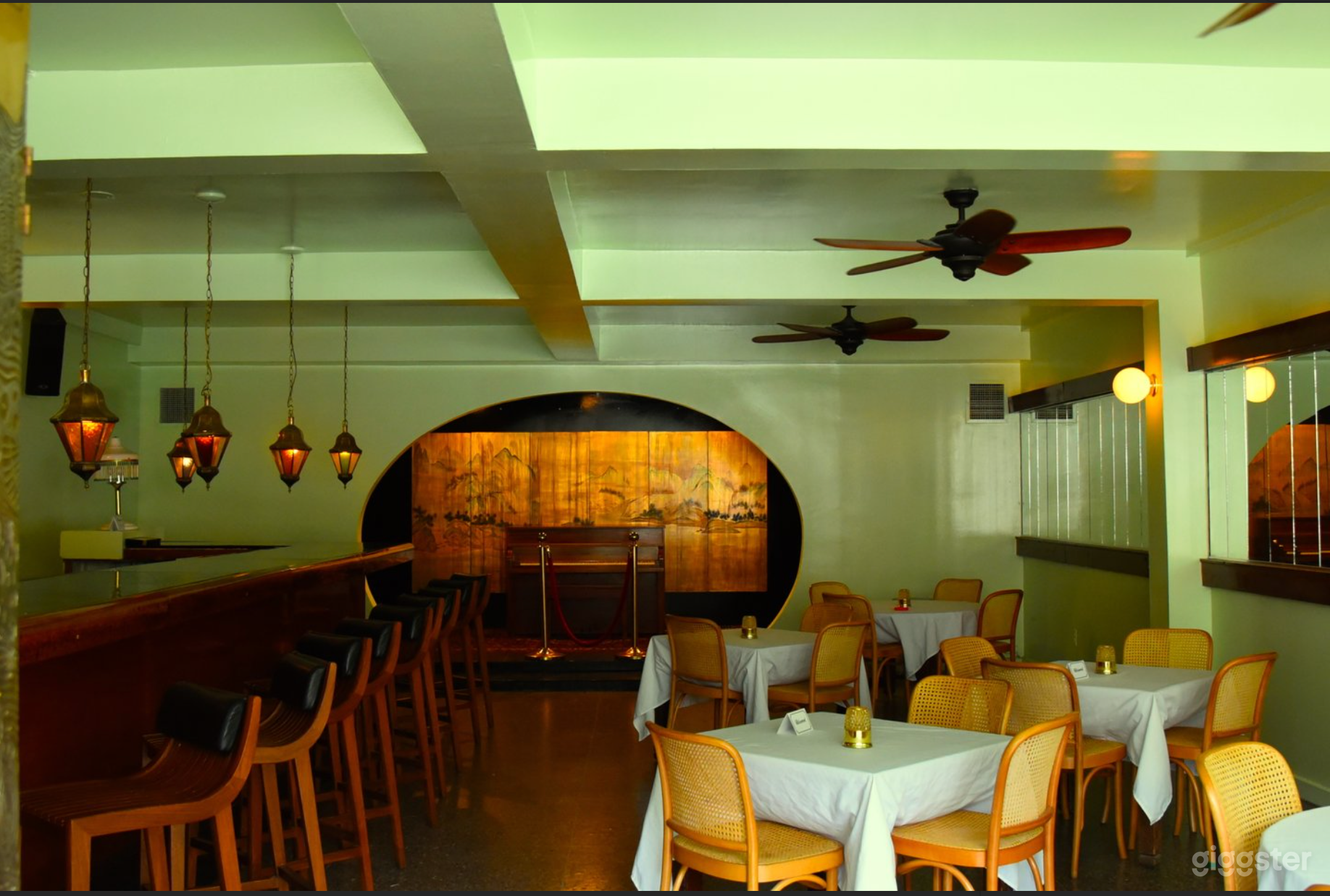 The view from the entrance