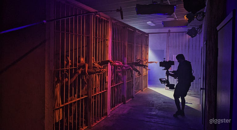  Jail Standing Set Prison Cell Hallway for Filming 