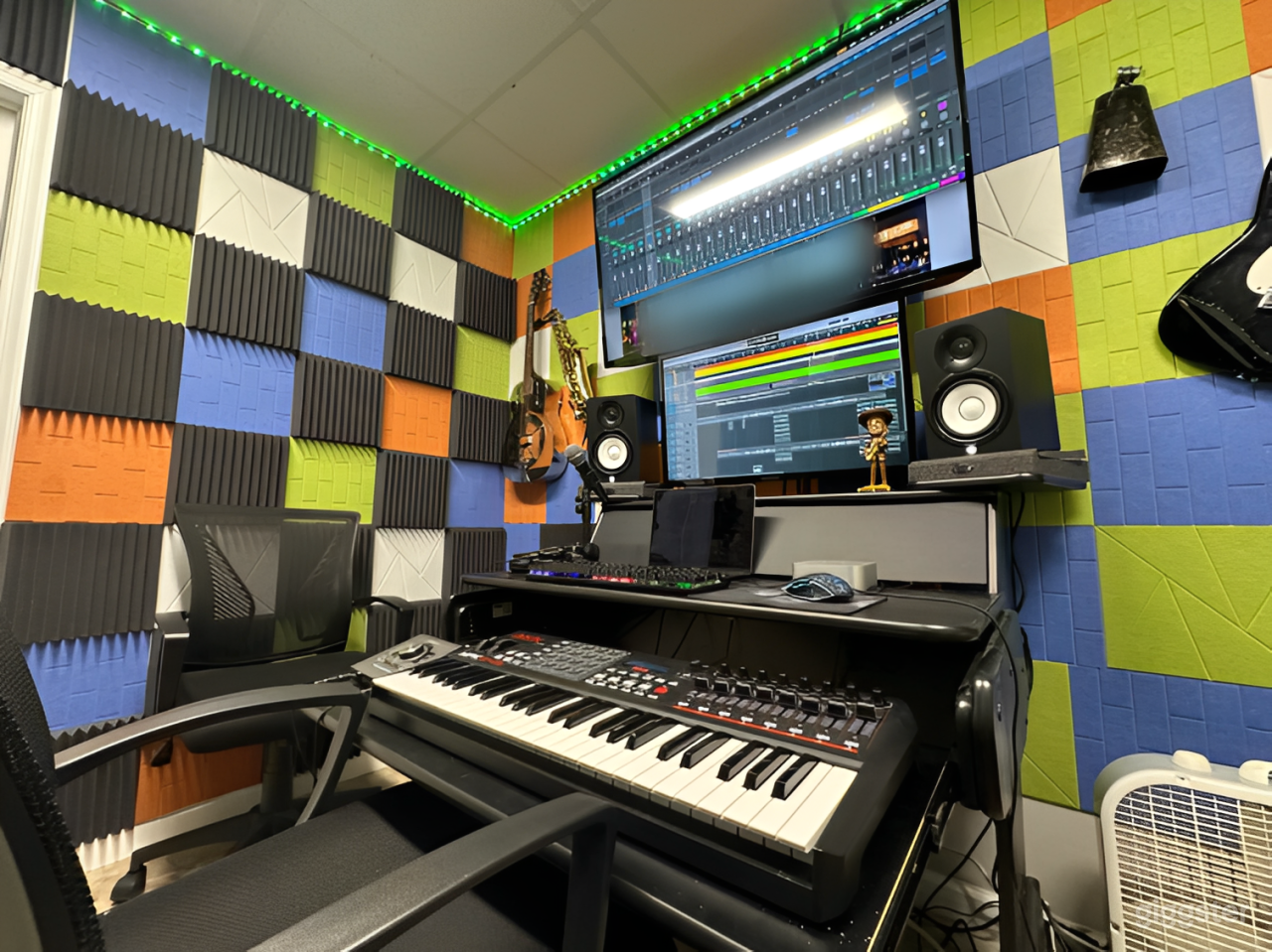 Professional Recording Studio with Soundproofing & Equipment Photo 1