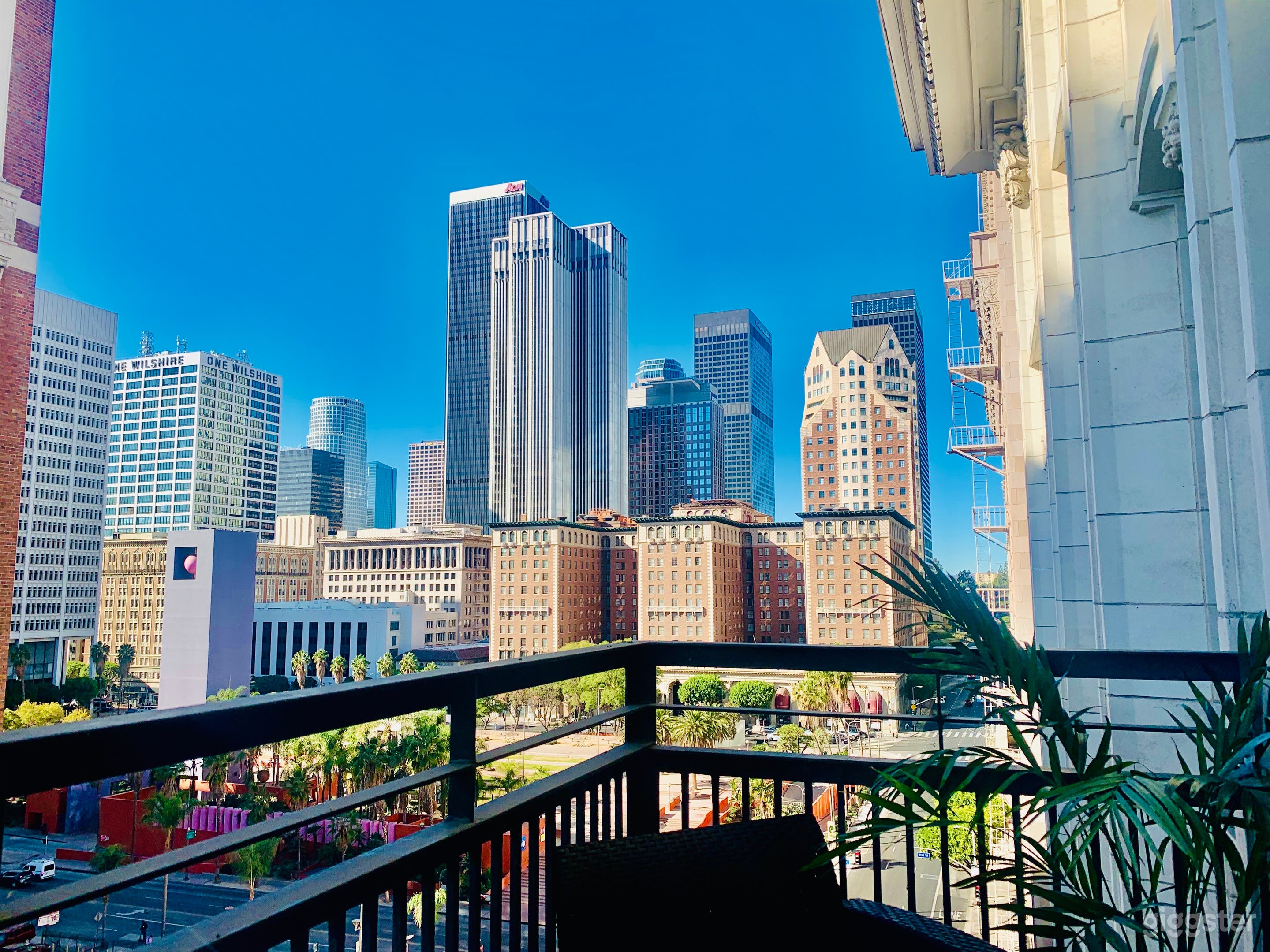 Balcony view facing west