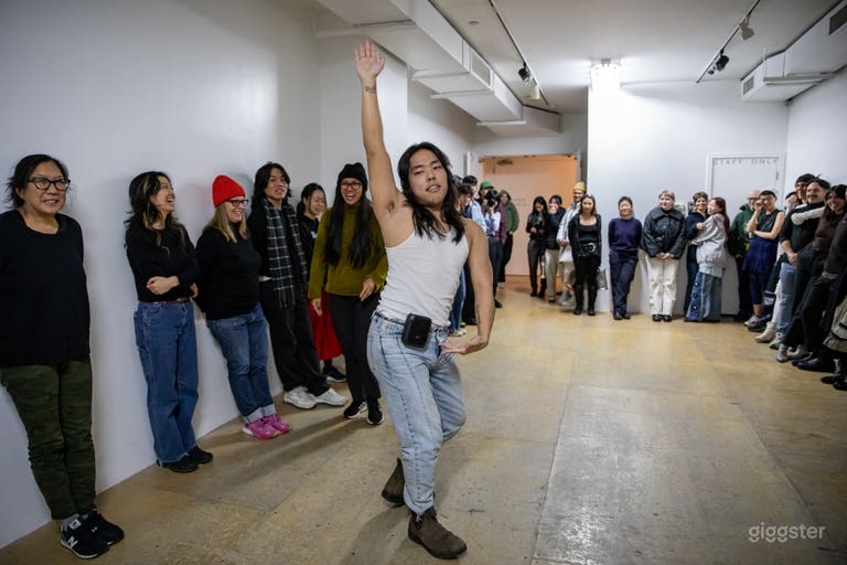  A performance in the Small Studio (aka the Storefront Gallery). 