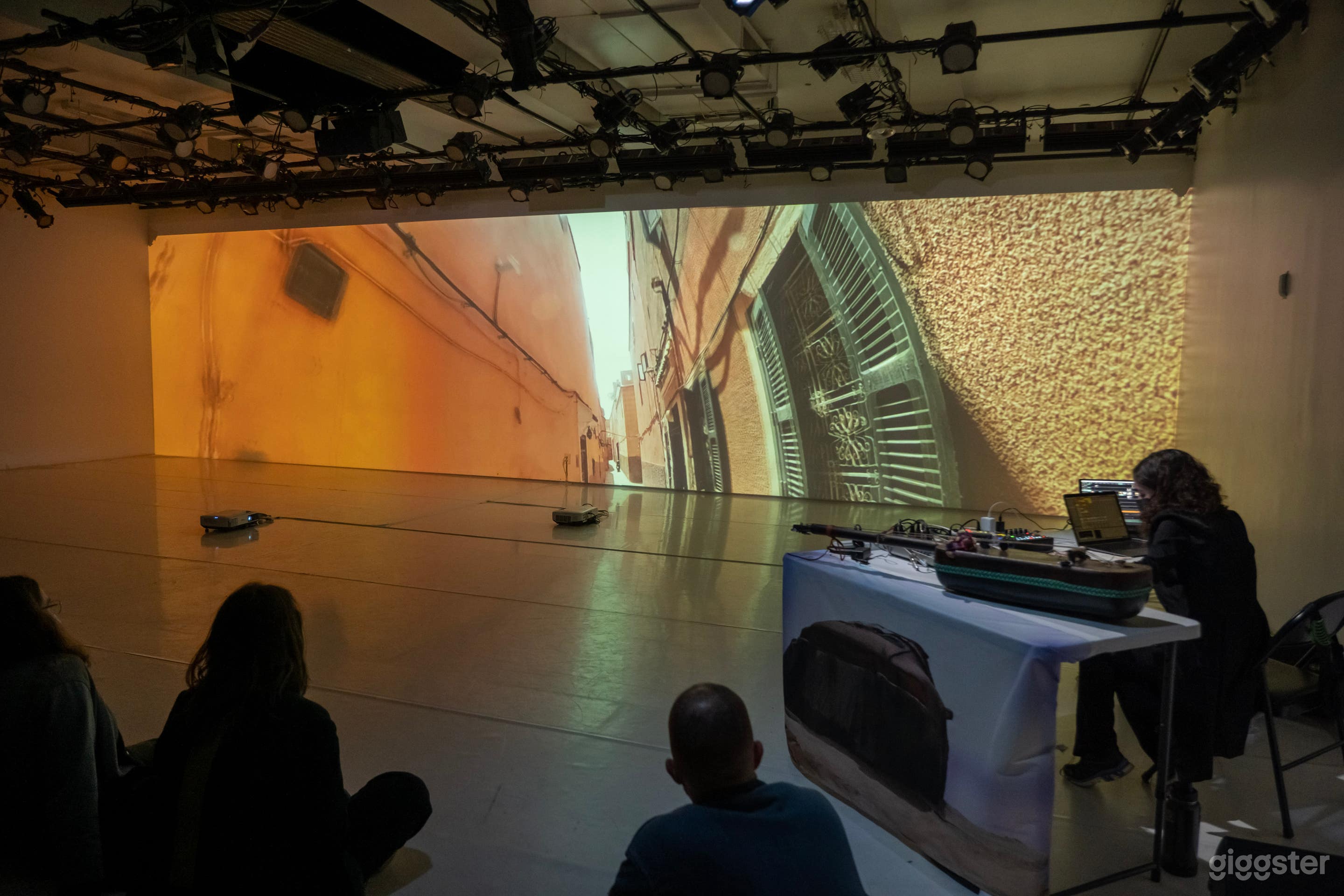 A multimedia performance in the Large Studio/Theater.