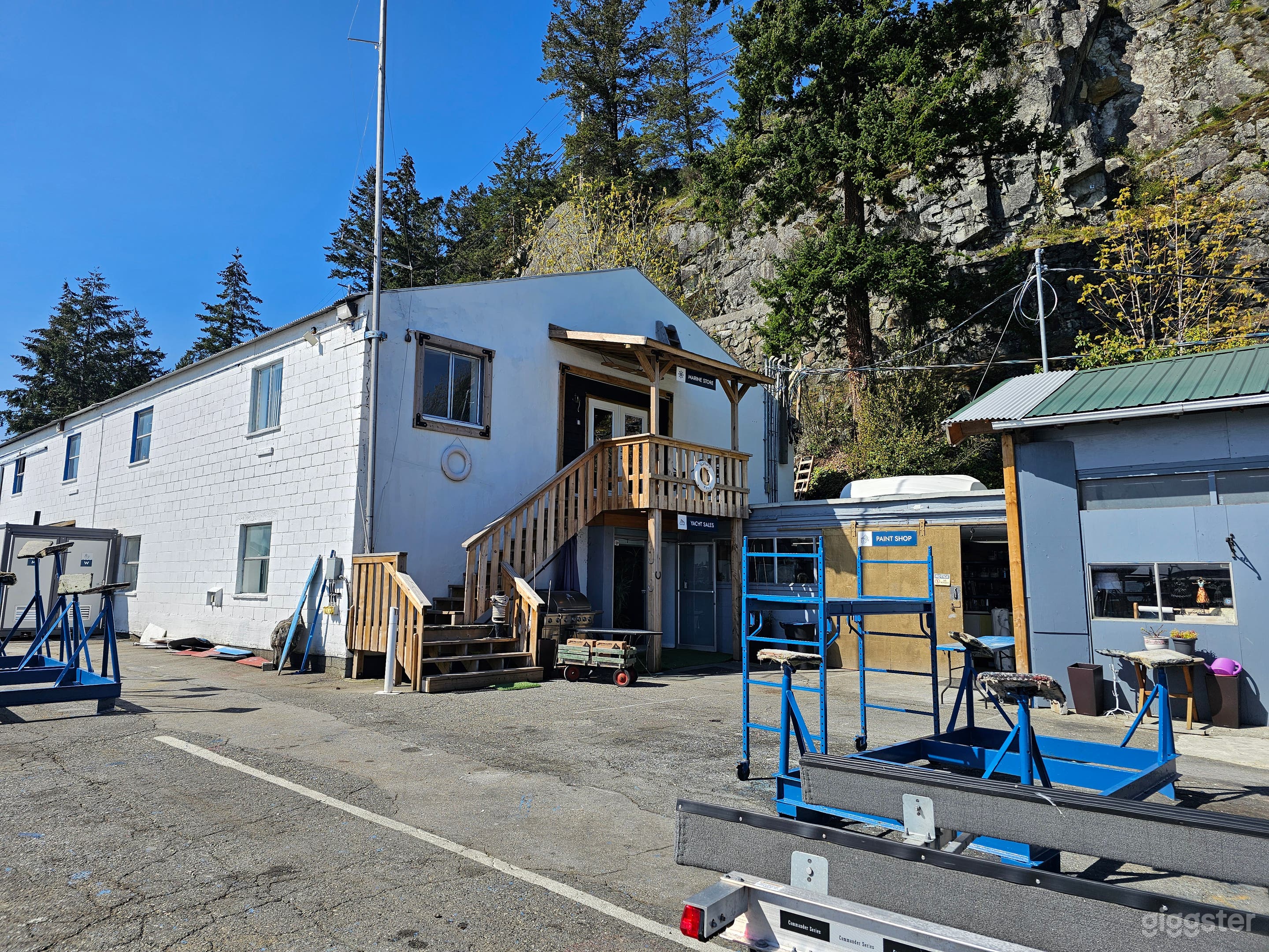 Main office and shops