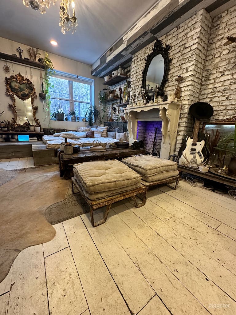  Appartamento Duplex Boho Lounge con Cortile a NY 