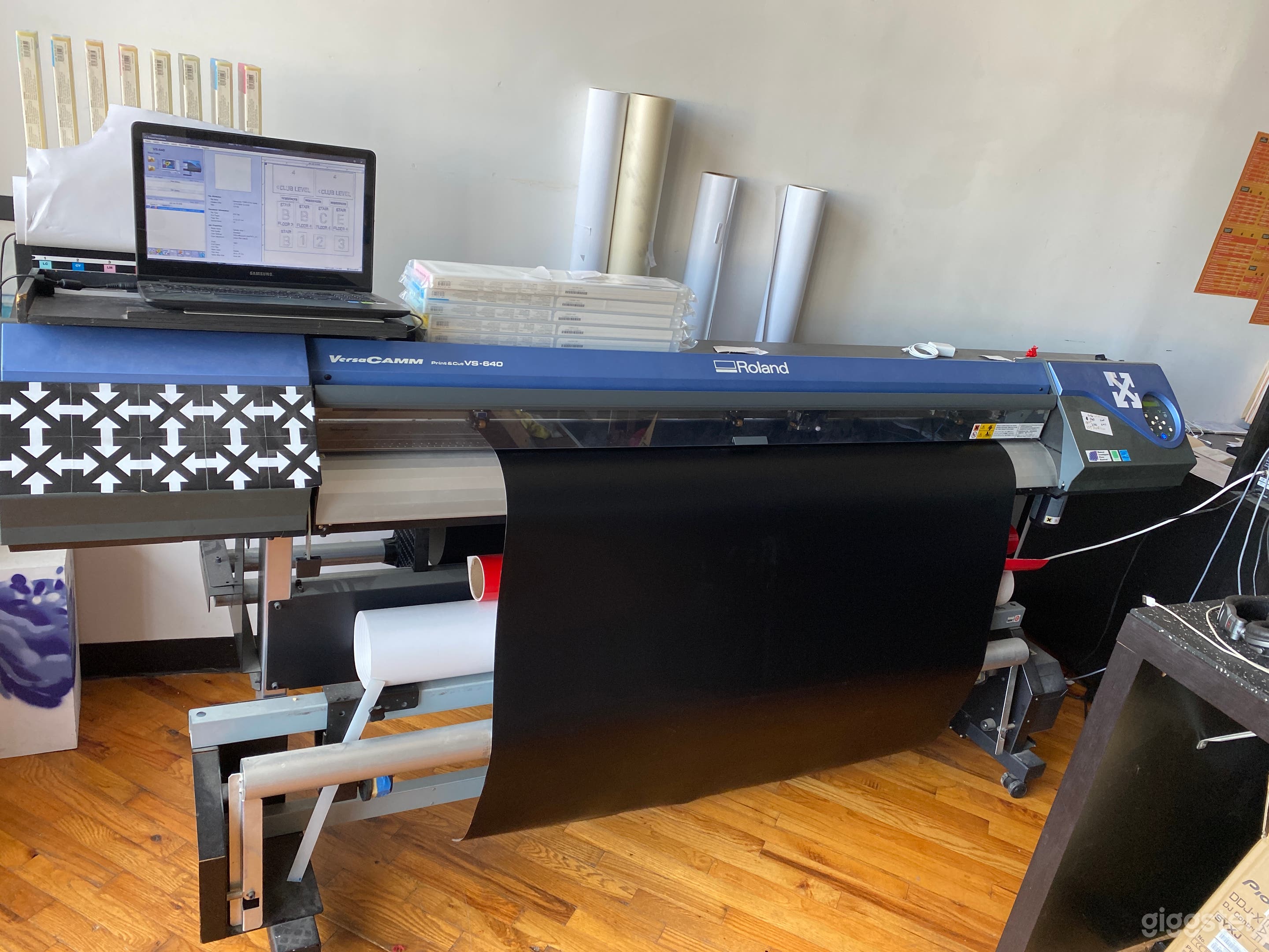 In house wide format printing and cad cut vinyl. 