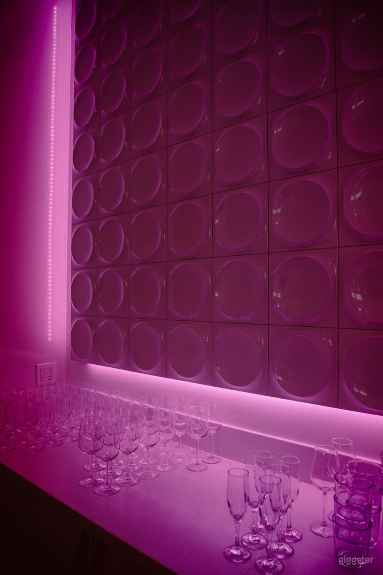  LED lights everywhere- including our bar 