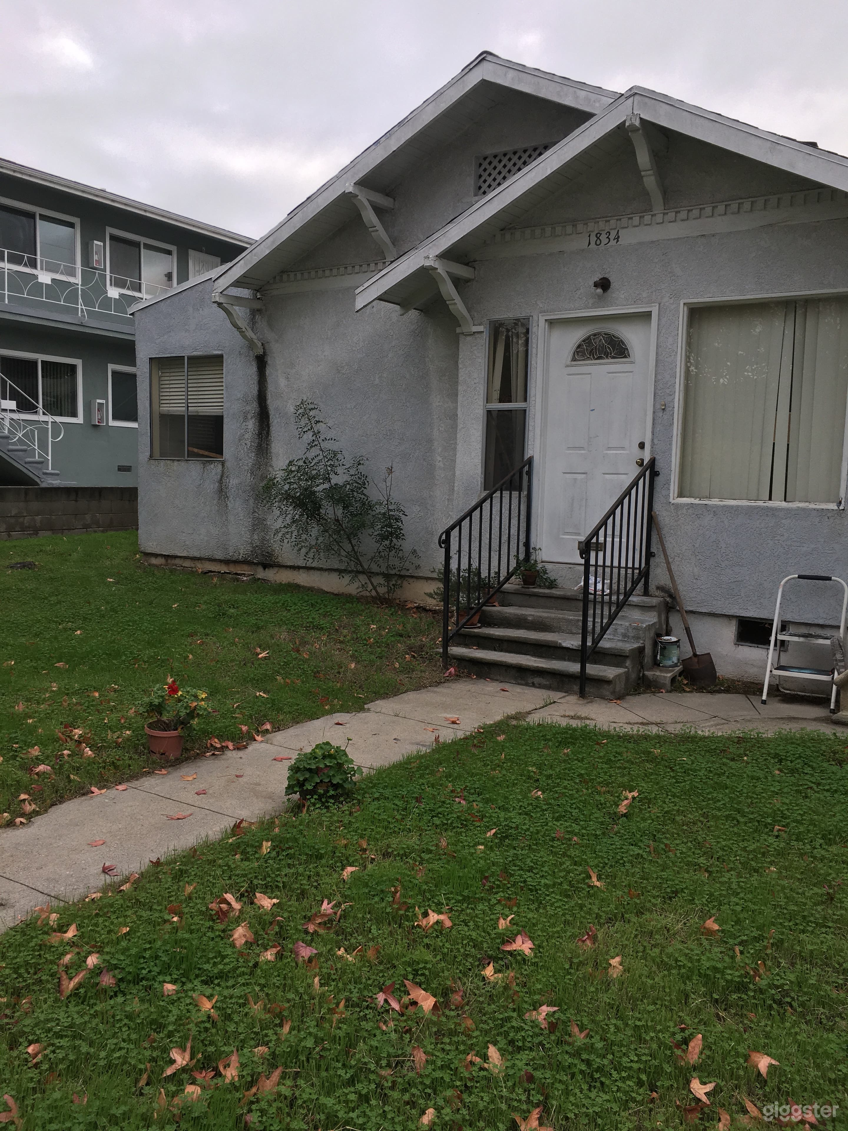 Outside of property with empty lot on side 