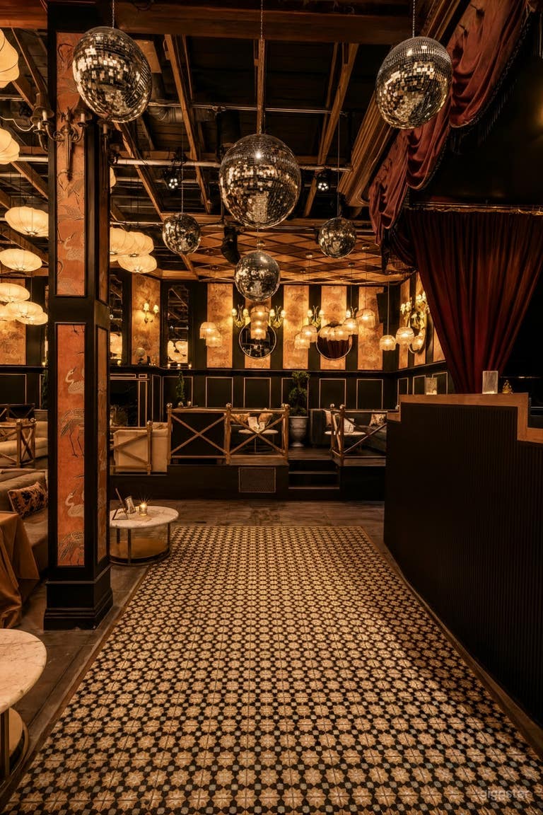  Espace de boîte de nuit de luxe pour tournages, événements et fêtes 