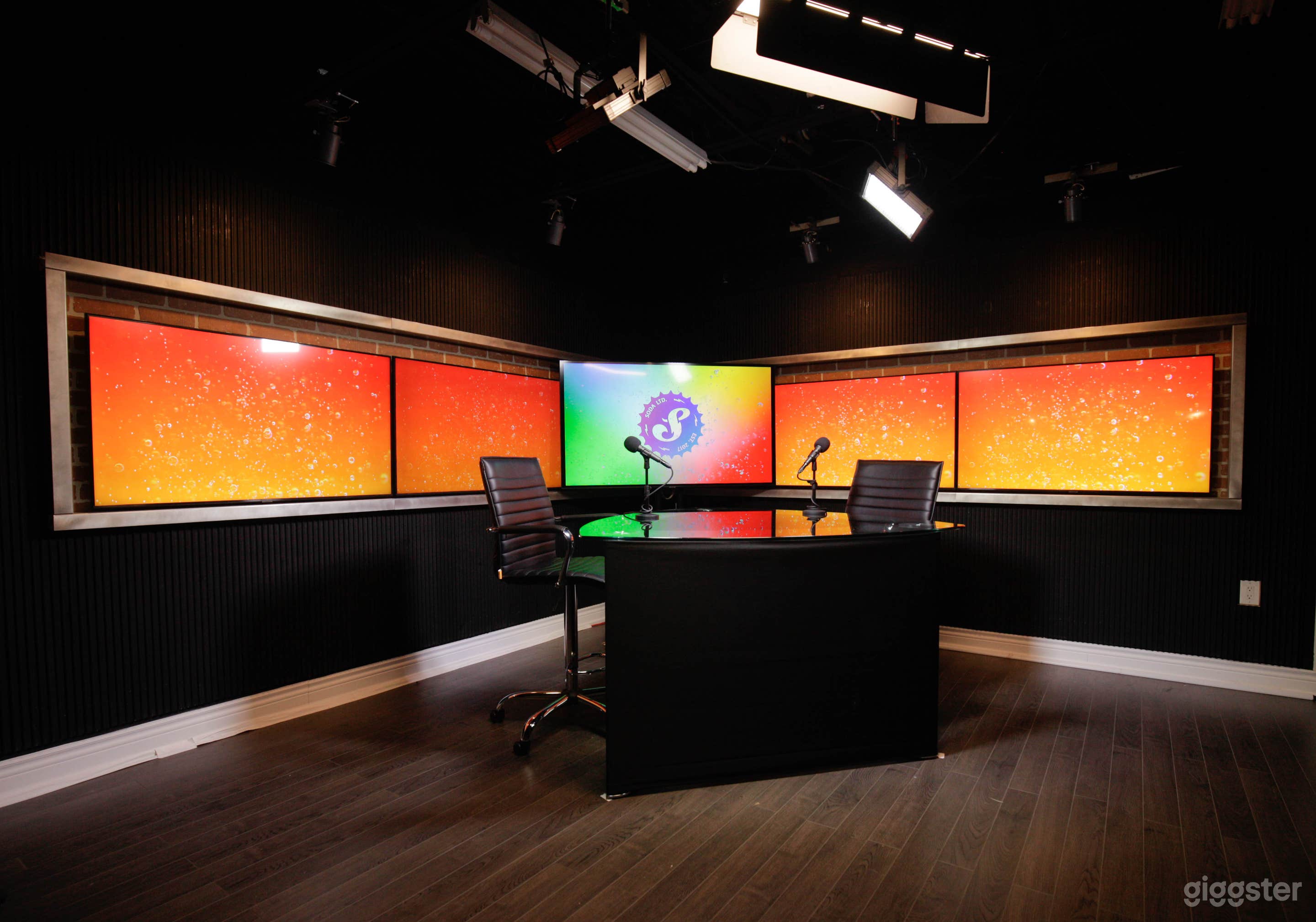 Modern Video Podcast Set Photo 1