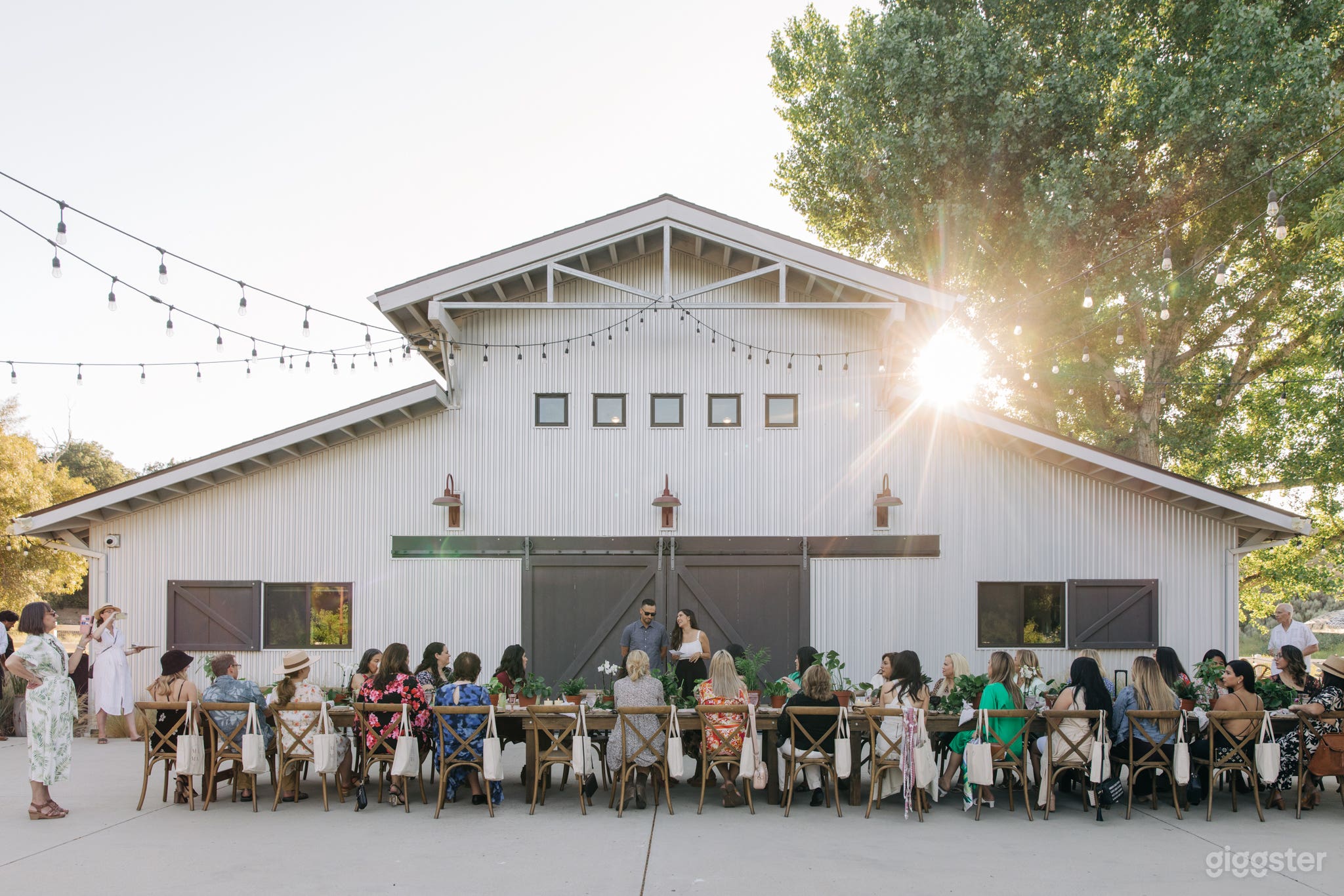 Modern farmhouse industrial barn oak tree studio theater Photo 4