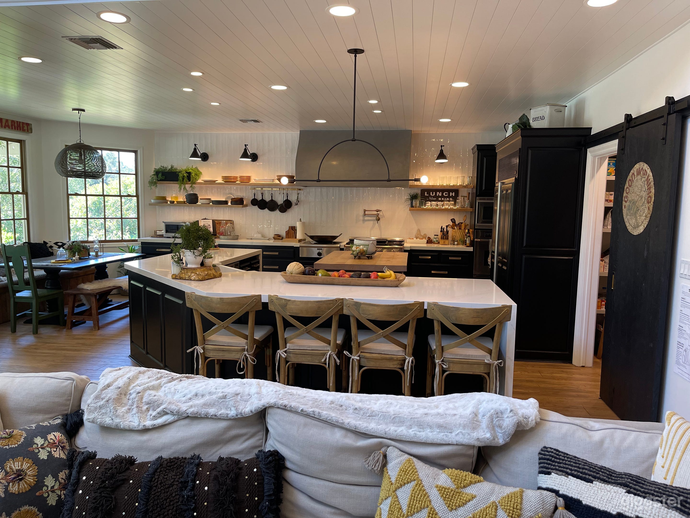 Modern farmhouse industrial barn oak tree studio theater Photo 3