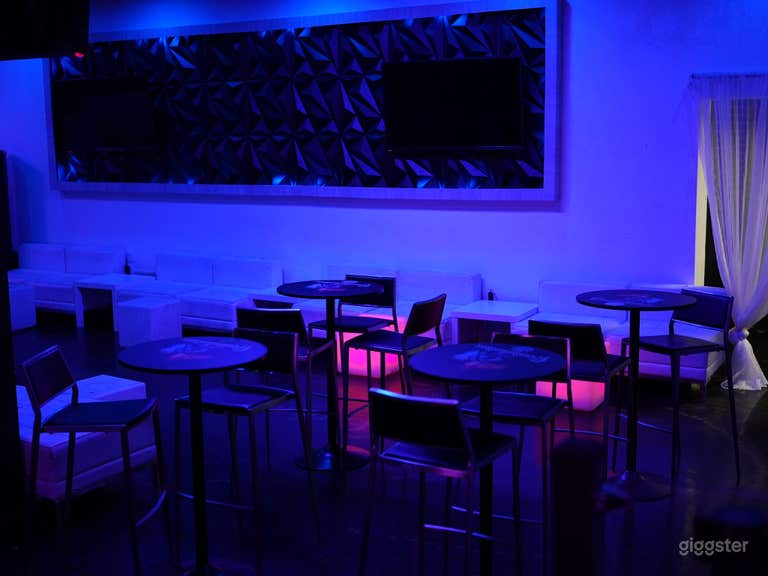  Lounge style event space with closed in patio  