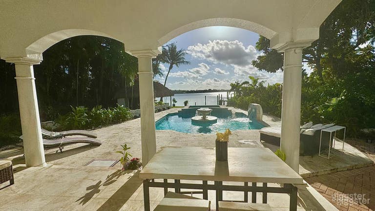  Outdoor Pool at a Luxury Waterfront Estate 