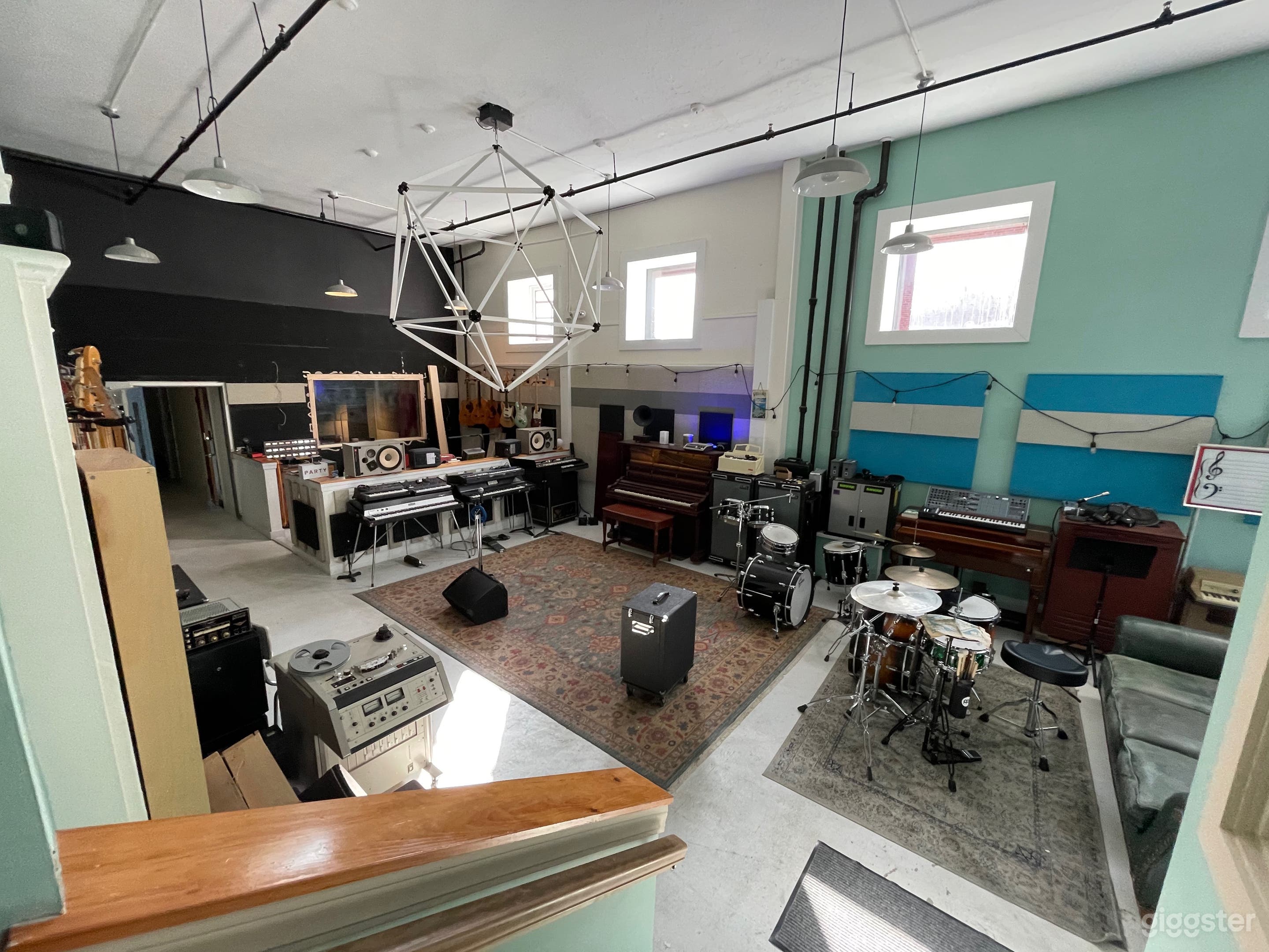 Main room with lots of natural daylight.